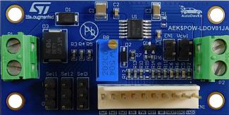 STMicroelectronics-AEK-POW-LDOV01J Energiemanagement, Entwicklungsplatinen und -kits L99VR01JTR Linear Regulator 0.8V/1.2V/1.5V/1.8V/2.5V/2.8V/3.3V/5V Output Evaluation Board Automotive AEC-Q100