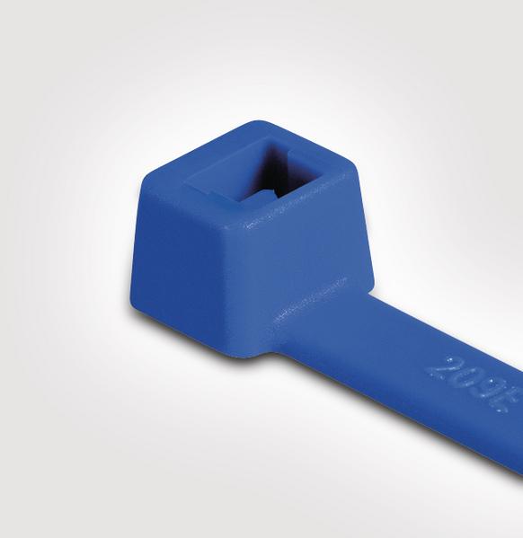 HellermannTyton-111-01125 Cable Ties Cable Ties, Cable Tie Ethylene Tetrafluoroethylene Blue 105mm 535N Bag