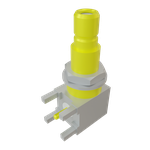 Conn SMB 0Hz to 4GHz 50Ohm Solder RA Thru-Hole F Gold Tray