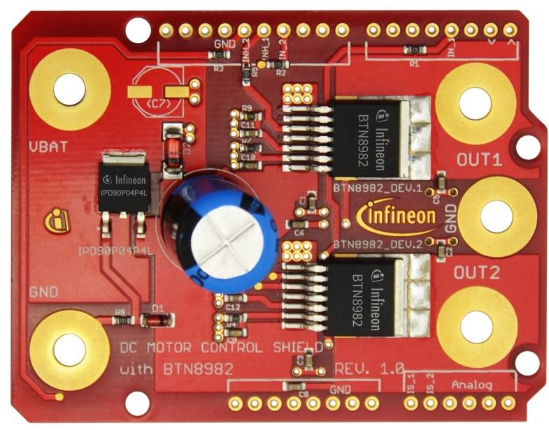 Infineon Technologies AG-DCMOTORCONTRBTN8982TOBO1 Energiemanagement, Entwicklungsplatinen und -kits BTN8982 Motion Motor Control Evaluation Board Automotive AEC-Q100