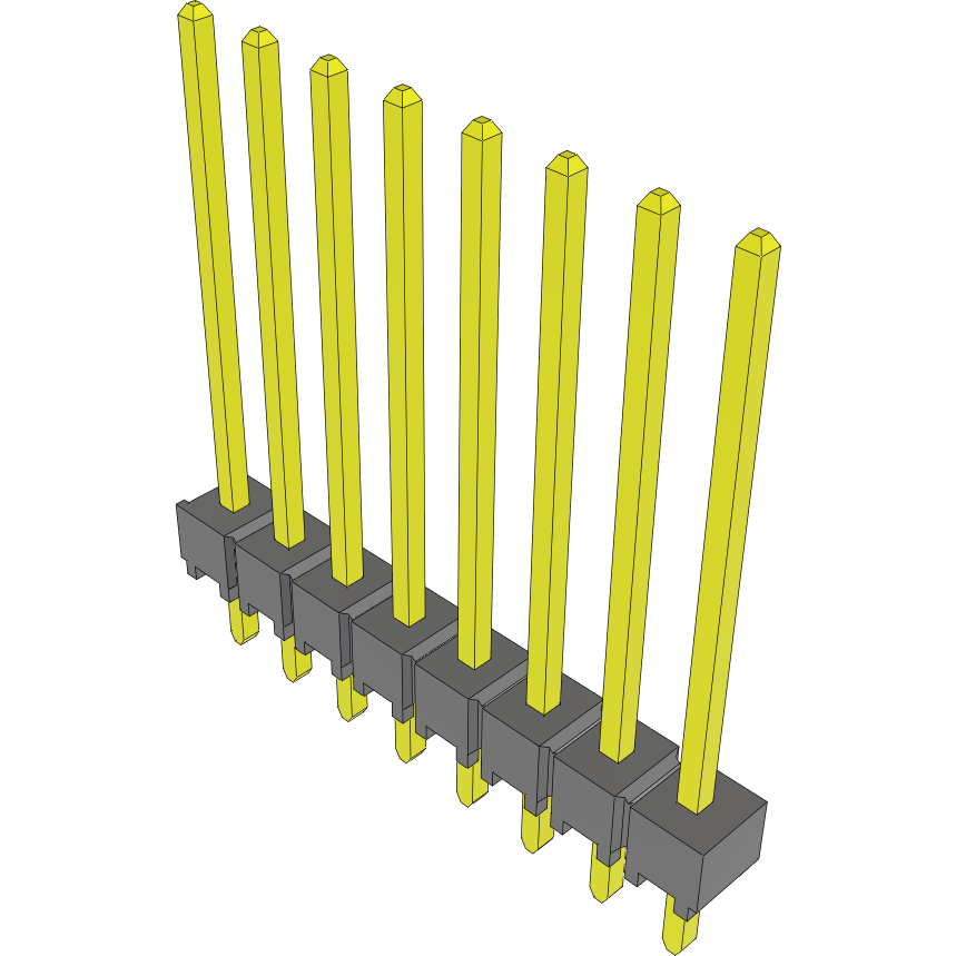 Samtec-TSW-108-17-F-S Steckverbinderleisten und Leiterplattenbuchsen Conn Unshrouded Header HDR 8 POS 2.54mm Solder ST Top Entry Thru-Hole Bulk