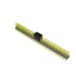 Conn Unshrouded Header HDR 72 POS 2.54mm Solder ST Top Entry SMD Tube