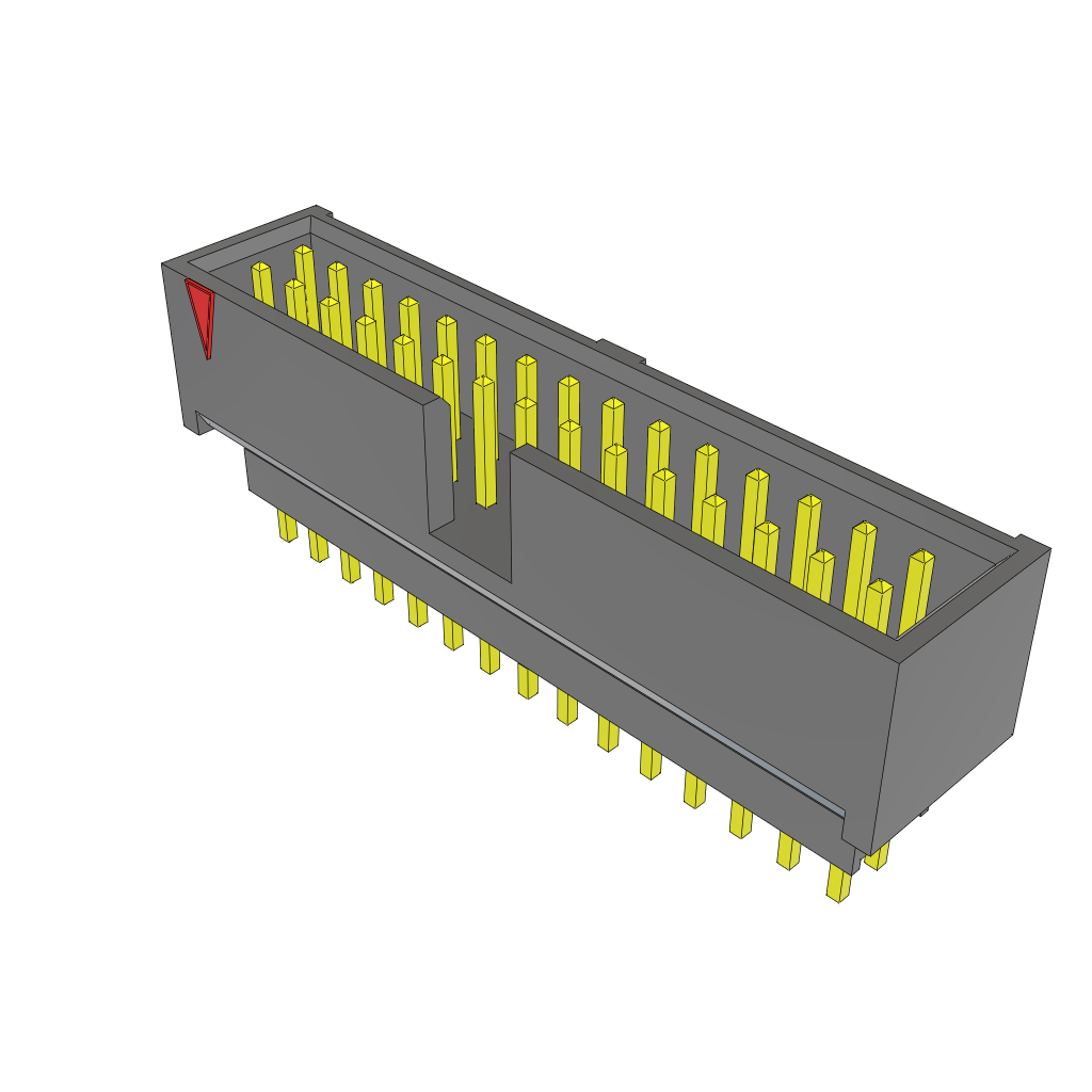 Samtec-ZSS-115-01-L-D-504-LL Connector Headers and PCB Receptacles Conn Elevated Shrouded Header HDR 30 POS 2.54mm Solder ST Top Entry Thru-Hole Bulk