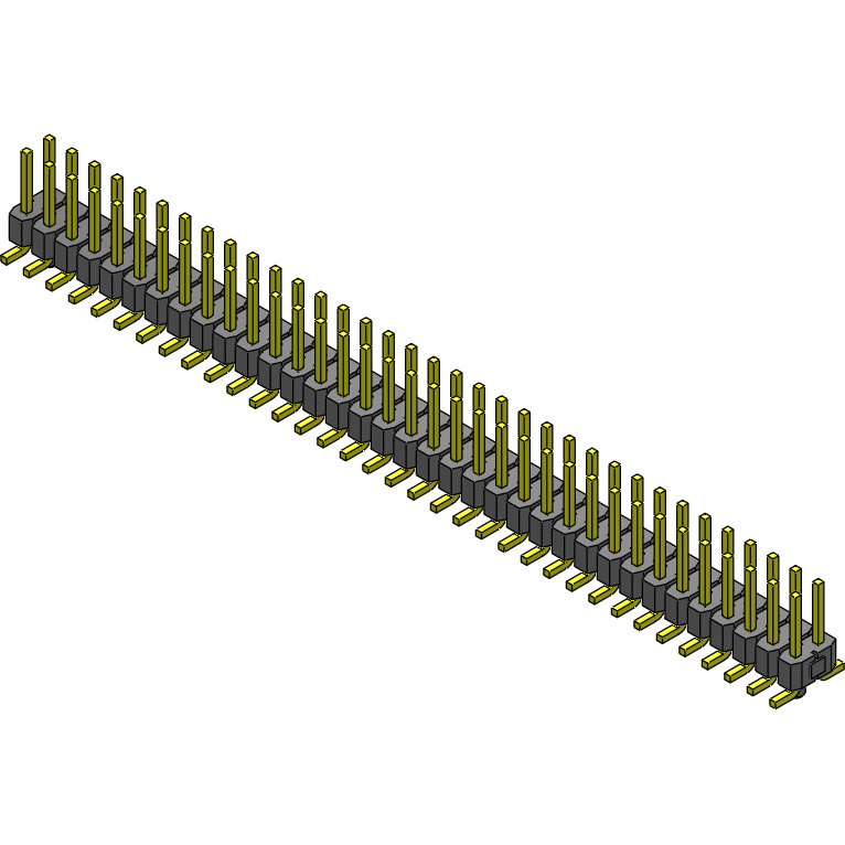 Samtec-TSM-135-01-L-DV-A Piastre connettori e prese PCB Conn Unshrouded Header HDR 70 POS 2.54mm Solder ST Top Entry SMD Tube