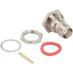 Conn TNC 0Hz to 11GHz 50Ohm Solder ST Panel Mount F Gold Bag