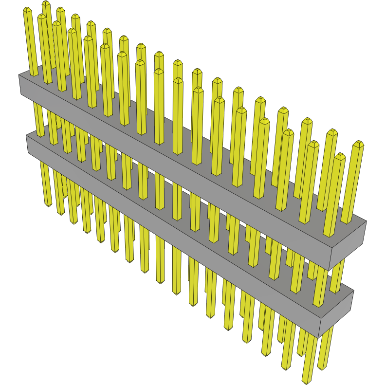 Samtec-TW-17-08-G-D-330-250 Steckverbinderleisten und Leiterplattenbuchsen Conn Board Stacker HDR 34 POS 2mm Solder ST Top Entry Thru-Hole Bulk