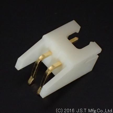 JST Manufacturing-S2B-XH-A-GU Embases de raccordement et réceptacles PCB Conn Shrouded Header (4 Sides) HDR 2 POS 2.5mm Solder RA Top Entry Thru-Hole