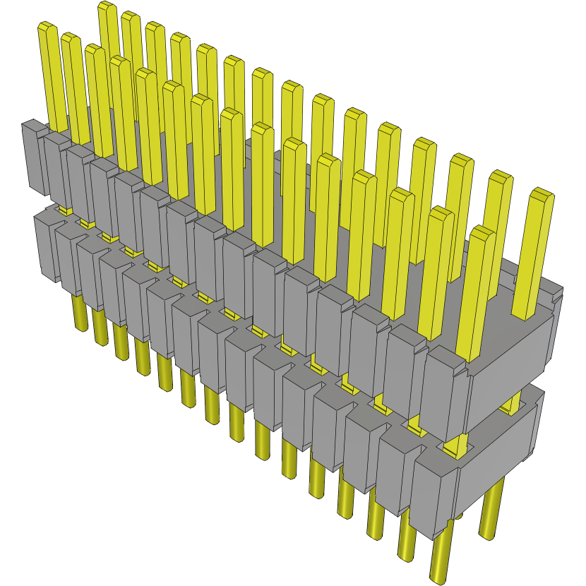Samtec-HDWM-15-53-S-D-250 Piastre connettori e prese PCB Conn Board Stacker HDR 30 POS 1.27mm Solder ST Thru-Hole Tube