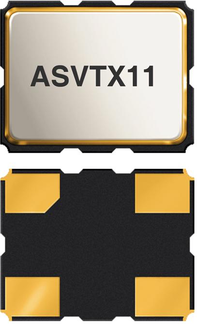 Abracon-ASVTX-11-A-24.576MHZ-T Oscillatore controllato Oscillator VC-TCXO 24.576MHz ±0.5ppm (Tol) ±2.5ppm (Stability) 10pF Clipped Sinewave 3V 4-Pin LLCC SMD T/R