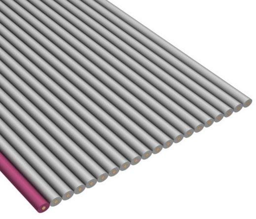 CnC Tech, LLC-302-28-20-GR-0100F Cavo piatto Flat Ribbon Cable Polyvinyl Chloride 20Conductors 28AWG 300V 30.48m Reel