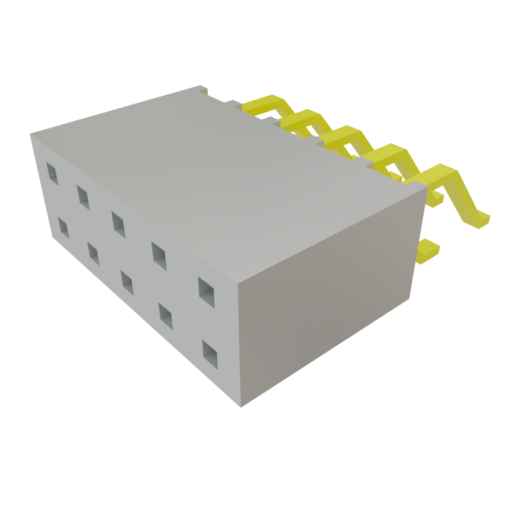Samtec-SMH-105-02-G-D-TR Steckverbinderleisten und Leiterplattenbuchsen Conn Socket Strip SKT 10 POS 2.54mm Solder RA Side Entry SMD T/R