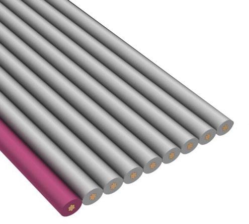 CnC Tech, LLC-302-28-09-GR-0100F Cable plano Flat Ribbon Cable Polyvinyl Chloride 9Conductors 28AWG 300V 30.48m Reel