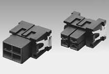 Molex-51300-0411 Connector Discrete Wire Housing Conn Housing RCP 4 POS 5.8mm Crimp ST Cable Mount Black CRC™ Tray