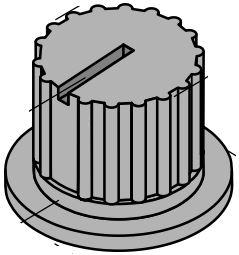 NKK Switches-AT3009H Accessoires de commutateur Switch Access Round Knob Rotary Switch