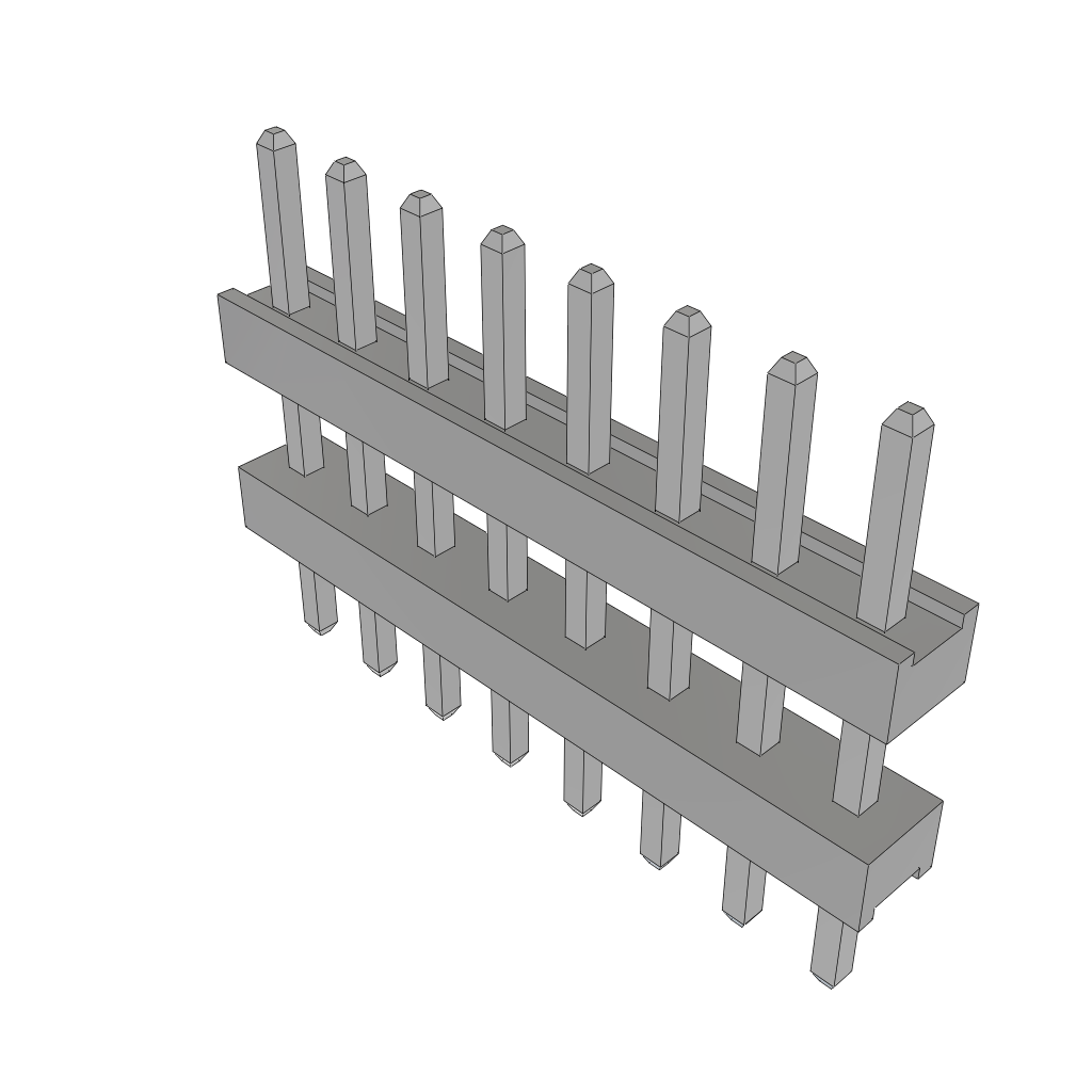 Samtec-TW-08-09-T-S-215-110 Steckverbinderleisten und Leiterplattenbuchsen Conn Board Stacker HDR 8 POS 2mm Solder ST Thru-Hole Bulk