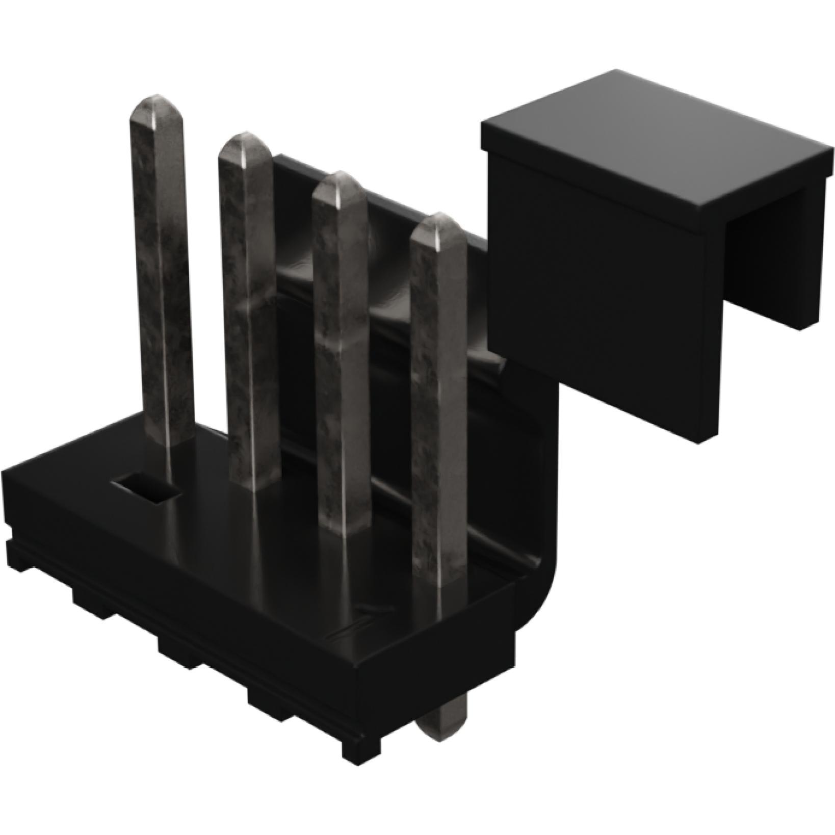 Molex-1718133004 Embases de raccordement et réceptacles PCB Conn Wire to Board HDR 4 POS 3.96mm Solder ST Top Entry Thru-Hole KK T/R