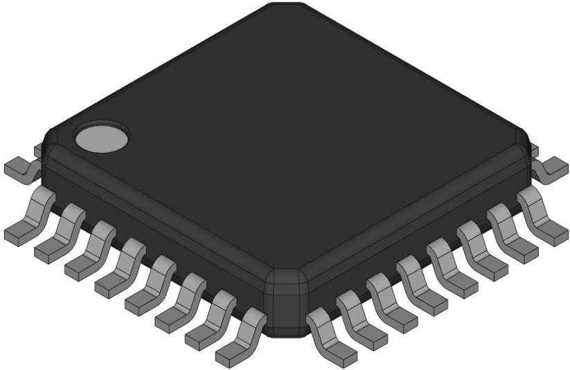 Rohm-ML62Q1367-NNNTBZWBX Microcontrollers - MCUs MCU 16-bit nX-U16/100 RISC 64KB Flash 1.8V/2.5V/3.3V/5V 32-Pin TQFP