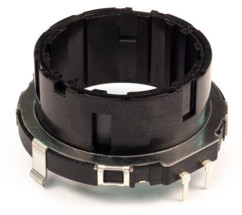 Bourns-PER351-P115-N0010 Codeur mécanique Mechanical Encoder Rotary Incremental Hollow 0.02N.m Straight Quadrature Digital Square Wave 10PPR Through Hole PC Pin