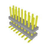 Conn Board Stacker HDR 16 POS 2mm Solder ST Top Entry SMD Tube
