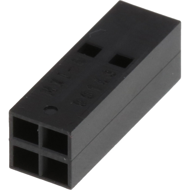Molex-90143-0004 分立接线罩连接器 Conn Housing F 4 POS 2.54mm Crimp ST Cable Mount Black C-Grid III™ Bag