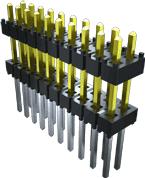 Samtec-EW-01-14-T-D-800-LL Steckverbinderleisten und Leiterplattenbuchsen Conn Board Stacker HDR 2 POS 2.54mm Solder ST Top Entry Thru-Hole Bulk