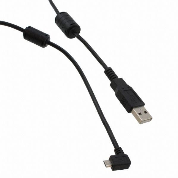 CnC Tech, LLC-102-1292-BL-00050 USB Kabelbaugruppen Cable Assembly USB 0.5m USB Type A to Micro USB Type B 4 to 5 POS M-M 24AWG/28AWG