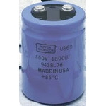 United Chemi Con-E36D251HPC183MEE3M Kondensator, Aluminium Cap Aluminum Lytic 18000uF 250V 20% (76.2 X 143mm) Clamp Mount Screw 0.0112 Ohm 21.43A 2000h 85°C