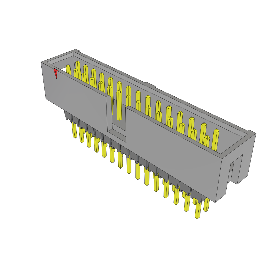 Samtec-ZST-115-02-T-D-515 Connector Headers and PCB Receptacles Conn Elevated Shrouded Header HDR 30 POS 2.54mm Solder ST Thru-Hole Bulk