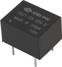 CUI Inc-PDS1-S5-S24-D DC to DC Converter and Switching Regulator Module Module DC-DC 5VIN 1-OUT 24V 0.042A 1W 4-Pin DIP Module