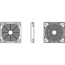 SANYO DENKI-109-1003F20 Accessori per la gestione termica Thrml Mgmt Access Fan Filter Kit 60mm Resin