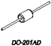 Microchip Technology-1N5820 Rectifiers Diode Schottky 20V 3A 2-Pin DO-201AD Bag
