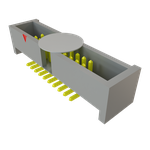 Conn Shrouded Header (4 Sides) HDR 20 POS 1.27mm Solder ST Top Entry SMD T/R
