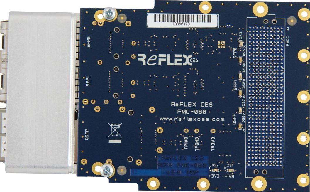 ReFLEX CES-RXC060-FMC00A Placas y kits de desarrollo lógicos programables FPGA Development Kit 322.265MHz/700MHz EEPROM