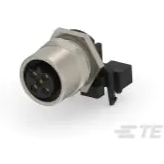 TE Connectivity-T4145415021-001 Steckverbinder, rund Conn M12 Circular SKT 2 POS Solder RA Thru-Hole 2 Terminal 1 Port