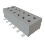 Conn Socket Strip SKT 12 POS 1.27mm Solder ST Top Entry SMD TIGER CLAW™ Tube