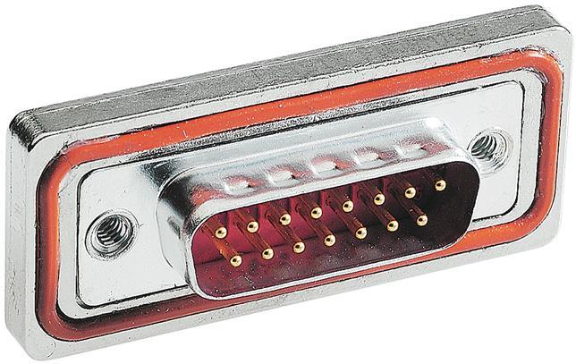 HARTING-09676507615 Steckverbinder, D-Sub Conn D-Sub M 50 POS Solder Cup ST Cable Mount 50 Terminal 1 Port