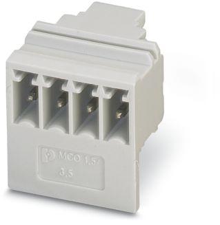 PHOENIX CONTACT-MCO 1.5/ 4-G1L-3.5 KMGY Steckverbinderleisten und Leiterplattenbuchsen Conn Wire to Board HDR 4 POS 3.5mm Solder RA Thru-Hole
