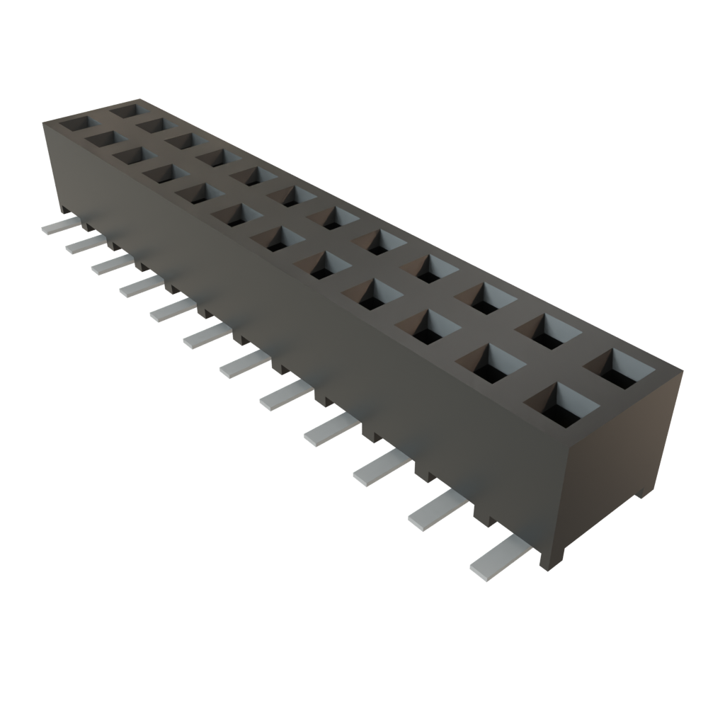 Samtec-SMM-112-02-S-D Steckverbinderleisten und Leiterplattenbuchsen Conn Socket Strip SKT 24 POS 2mm Solder ST Top Entry SMD TIGER EYE™ Tube