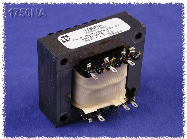 Hammond Manufacturing-1750NA Transformateur audio Audio Transformer 2500Vrms 147.4Ohm Prim. DCR 0.82Ohm Sec. DCR 18 Terminal Pin Thru-Hole