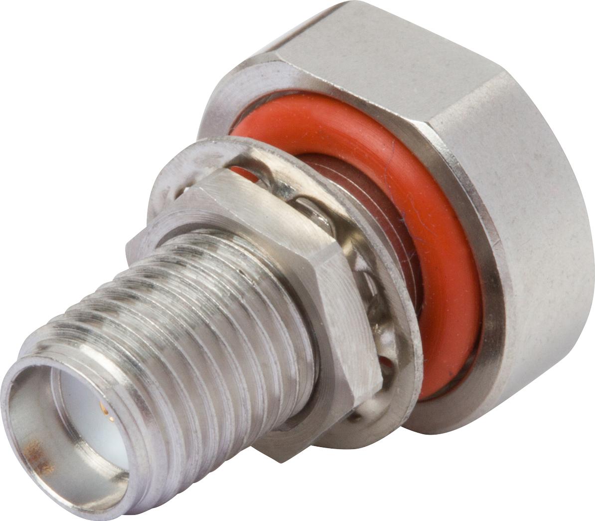 Amphenol SV Microwave-2944-6001 RF-Steckverbinder Conn SMA 0Hz to 18GHz 50Ohm ST Panel Mount F Gold Over Nickel Tray