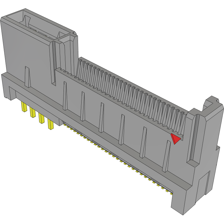 Samtec-HSEC8-130-01-S-PV-2-2 Conector de borde de tarjeta Conn High Speed Combo Card Edge SKT 2Power/60Signal POS 2.5mm/0.8mm Solder ST SMD/Thru-Hole EDGE RATE® Tray