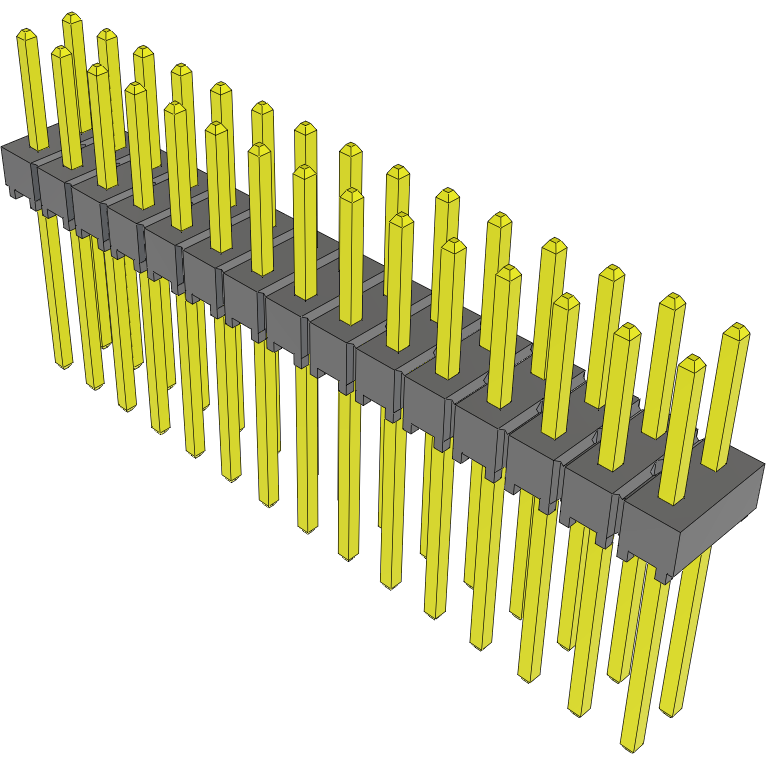 Samtec-TSW-115-09-G-D Piastre connettori e prese PCB Conn Unshrouded Header HDR 30 POS 2.54mm Solder ST Top Entry Thru-Hole Bulk