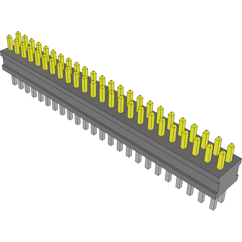 Samtec-FTSH-124-02-F-D Steckverbinderleisten und Leiterplattenbuchsen Conn Unshrouded Header HDR 48 POS 1.27mm Solder ST Top Entry Thru-Hole Tube