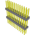 Conn Board Stacker HDR 24 POS 2.54mm Solder ST Top Entry Thru-Hole Bulk