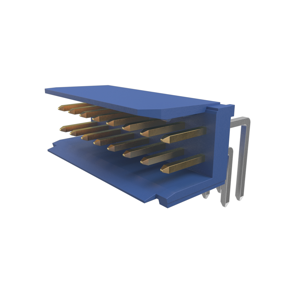 Amphenol Communications Solutions-76383-308LF Steckverbinderleisten und Leiterplattenbuchsen Dubox®2.54mm, Board to Board Connector, Shrouded Header, Double Row, Right Angle
