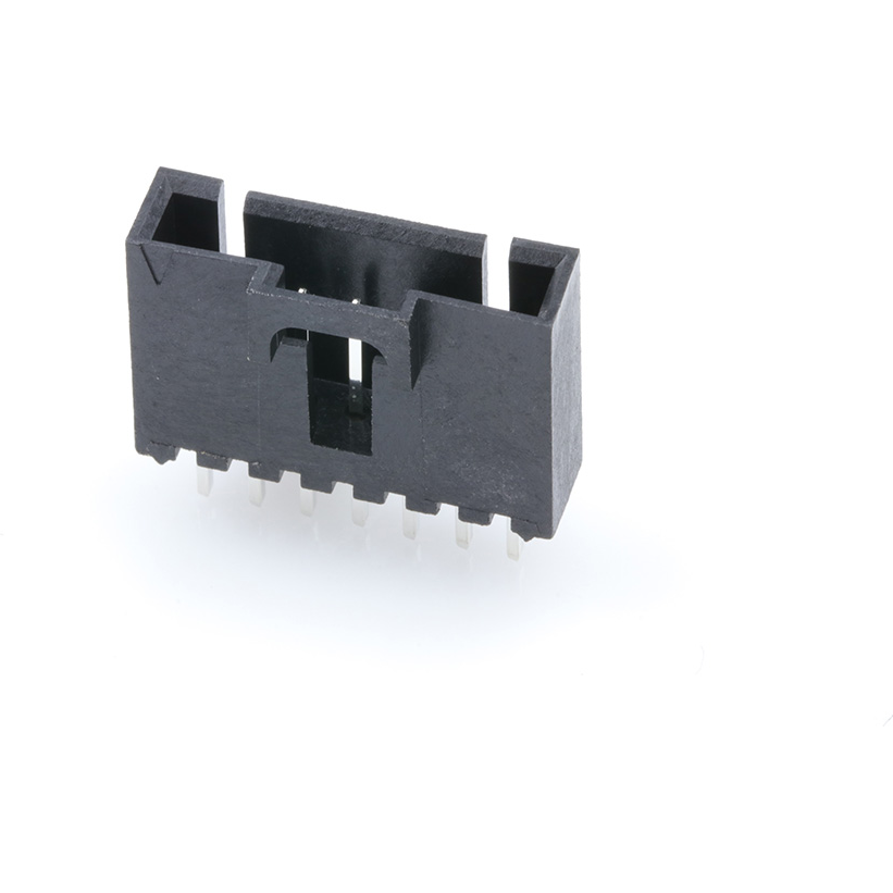 Molex-705430041 Connector Headers and PCB Receptacles Conn Shrouded Header (4 Sides) HDR 7 POS 2.54mm Solder ST Top Entry Thru-Hole SL Tube