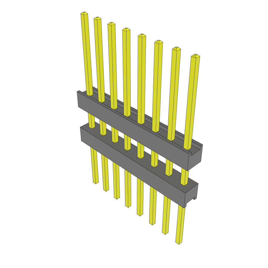 Samtec-ZW-08-20-G-S-340-340 Steckverbinderleisten und Leiterplattenbuchsen Conn Board Stacker HDR 8 POS 2.54mm Solder ST Top Entry Thru-Hole Bulk