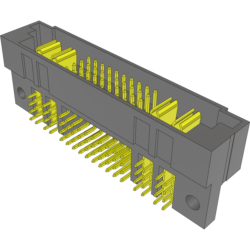 Samtec-PETC-02-40-02-01-S-RA-SD Steckverbinderleisten und Leiterplattenbuchsen Conn Shrouded Header (4 Sides) HDR 4Power/40Signal POS 6.35mm/2.54mm Solder RA Side Entry Thru-Hole PowerStrip™ Tray