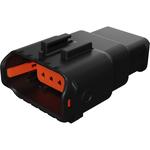 Conn Housing PL 10 POS 4.25mm Crimp ST Cable Mount Black Bag