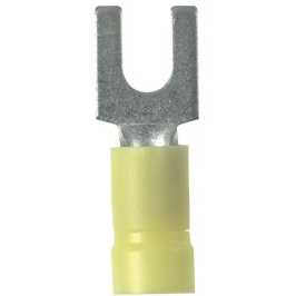 Panduit-PV10-8F-D Terminali connettore Fork Terminal 10-14AWG Copper Yellow 26.42mm Tin Box